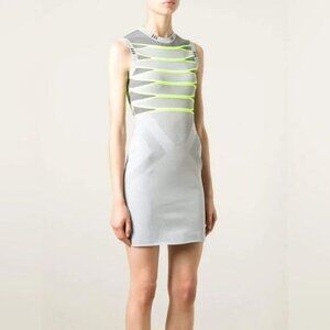 Alexander Wang Air Force Engineered Mesh Bodycon Dress Petite XS $800